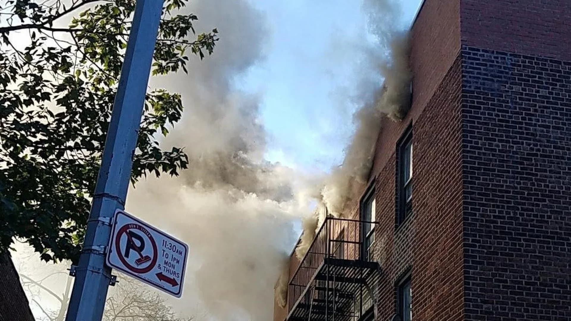 Photos: Fire breaks out at Bronx building