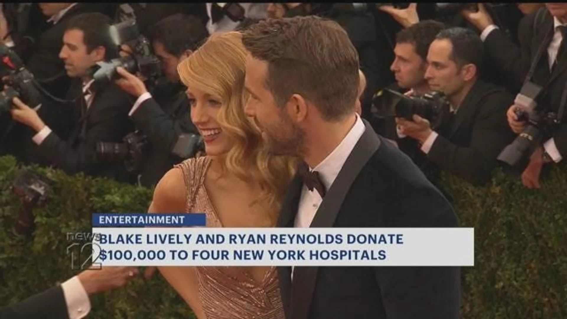 Blake Lively, Ryan Reynolds donate $400,000 to New York hospitals