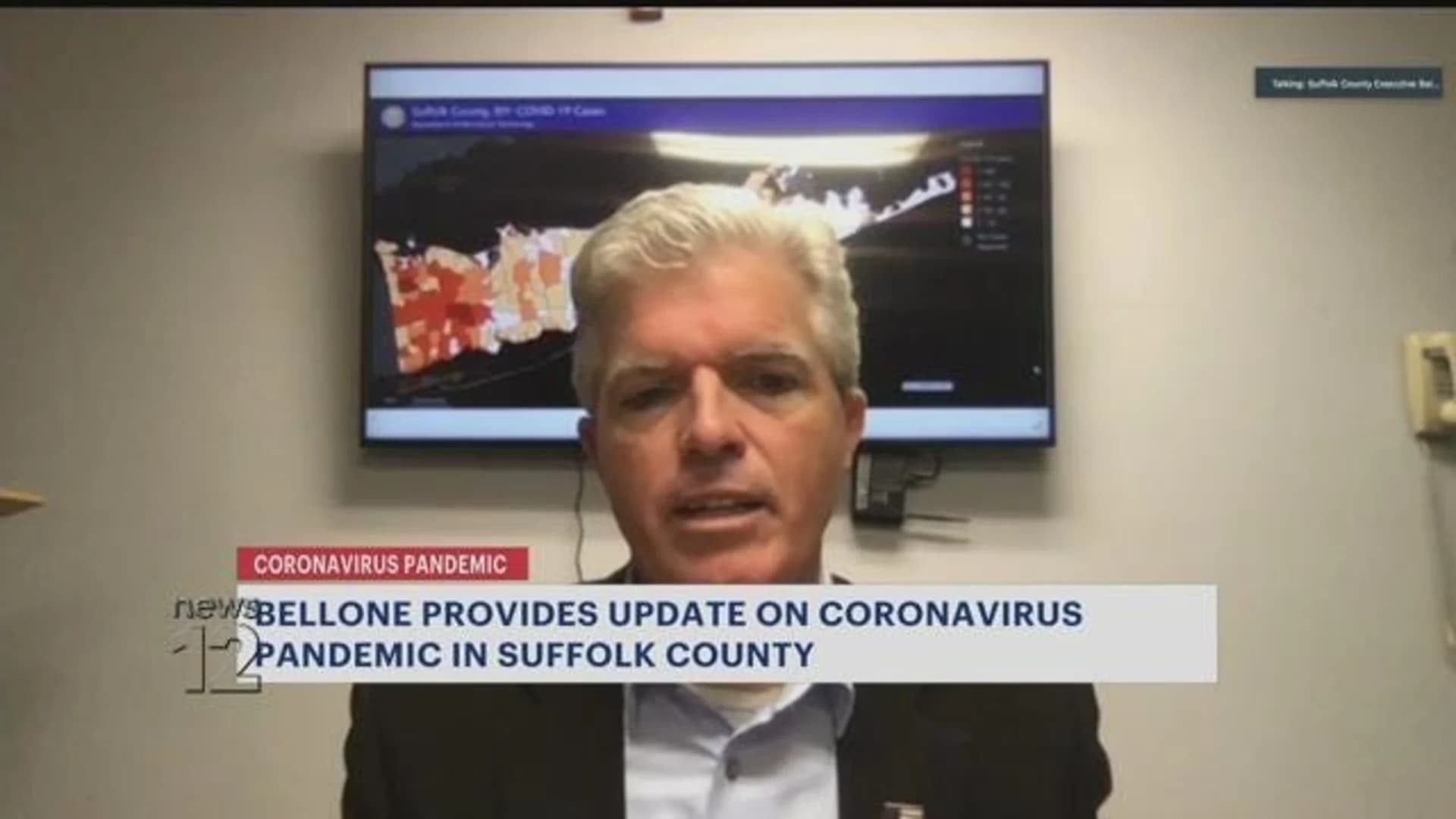 Suffolk Executive Bellone: 4,138 people in the county test positive for coronavirus