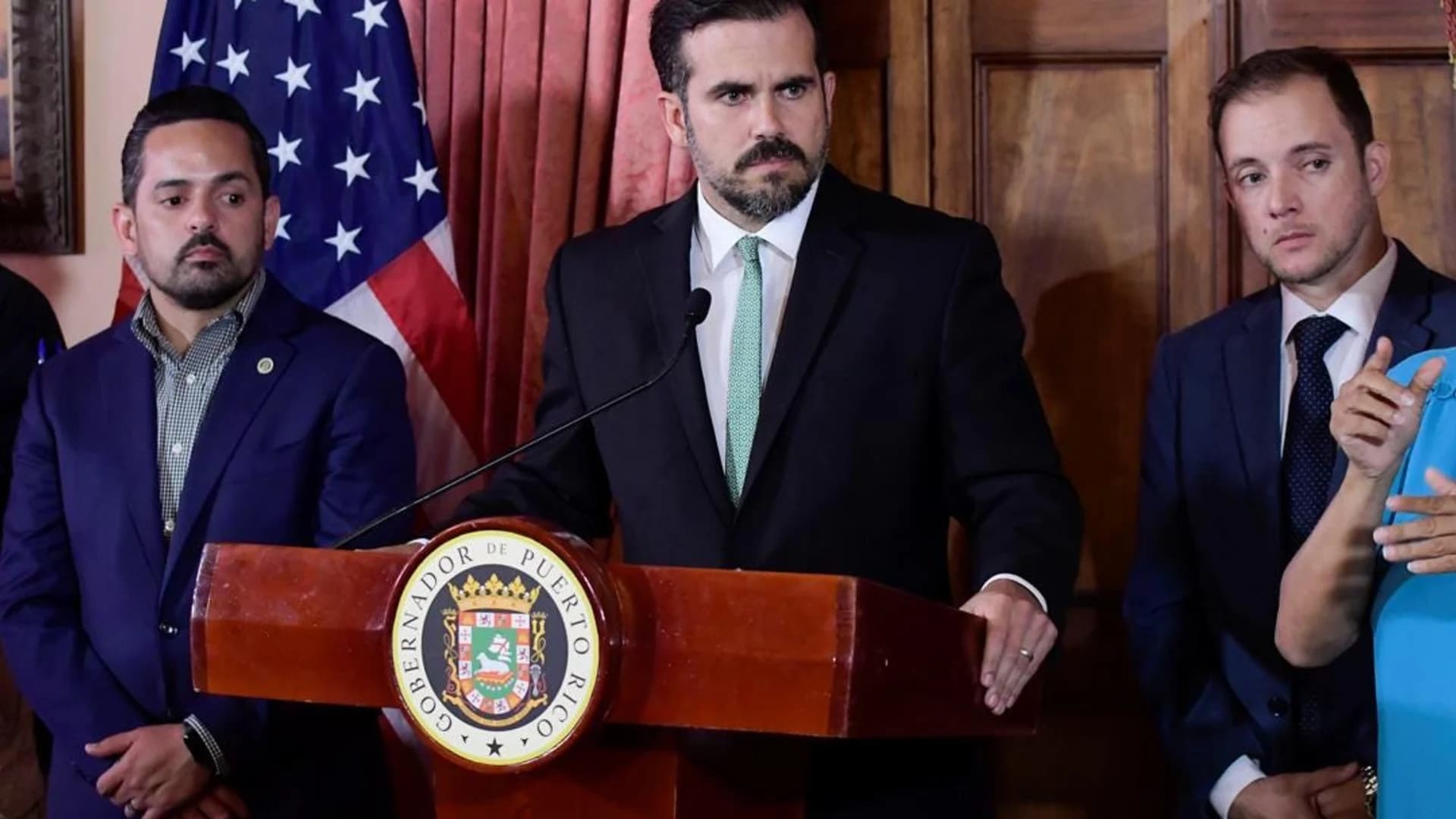 Puerto Rico governor says he is resigning Aug. 2