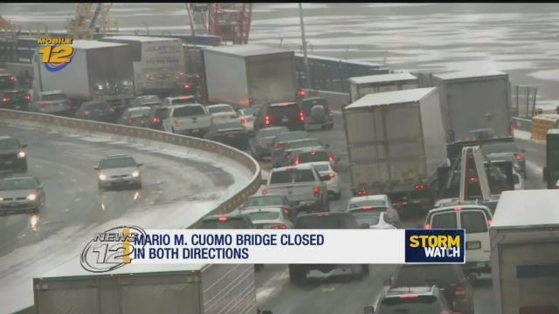 Officials: 4 injured on Gov. Mario M. Cuomo Bridge
