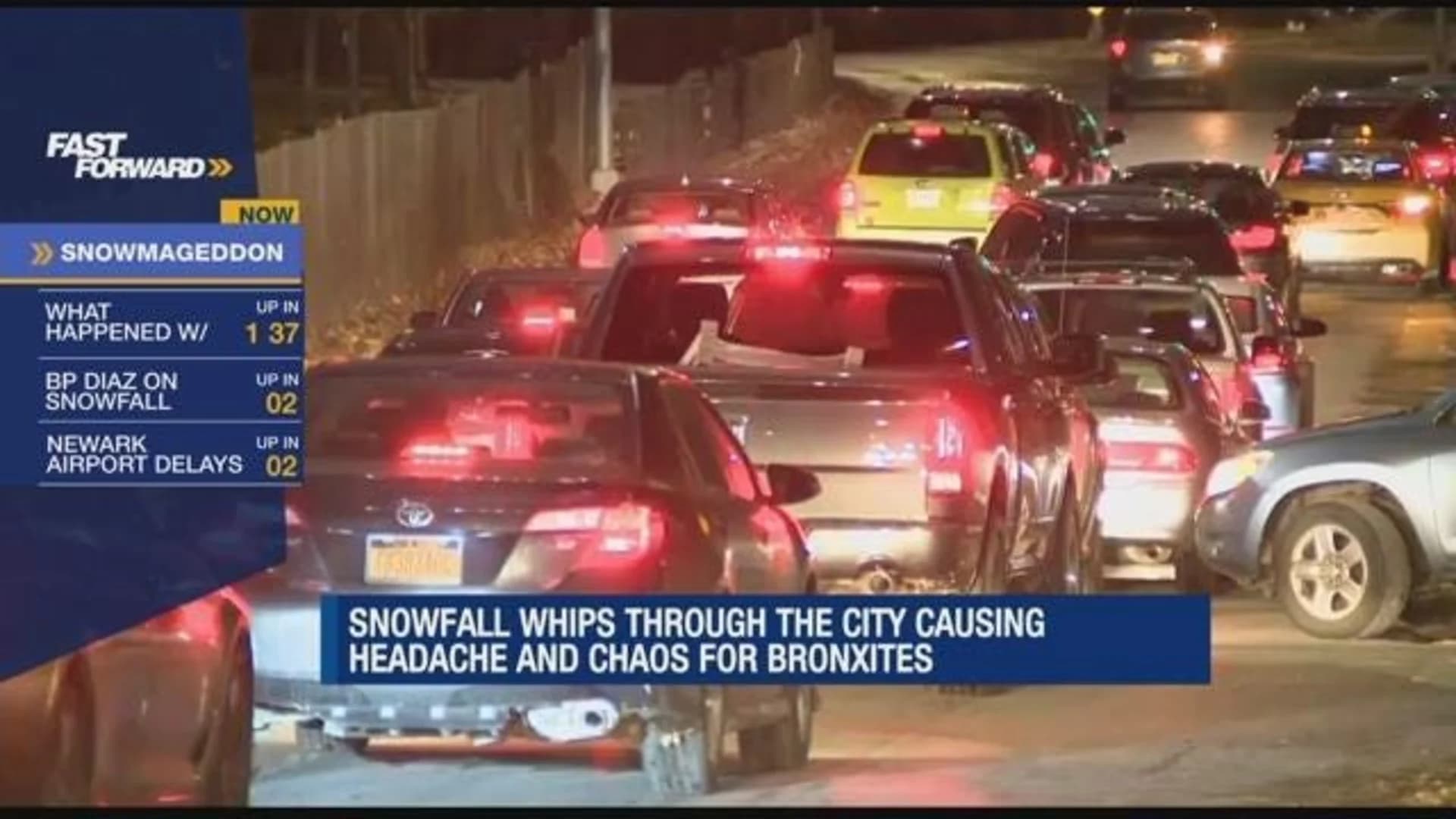 Traffic trouble lingers day after autumn snowstorm