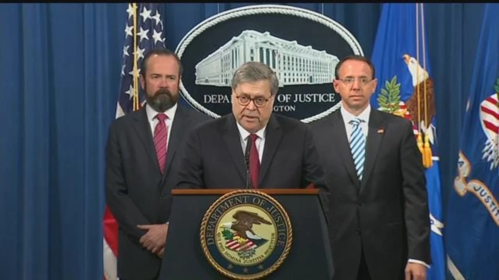 Attorney General William Barr holds news conference on Mueller report