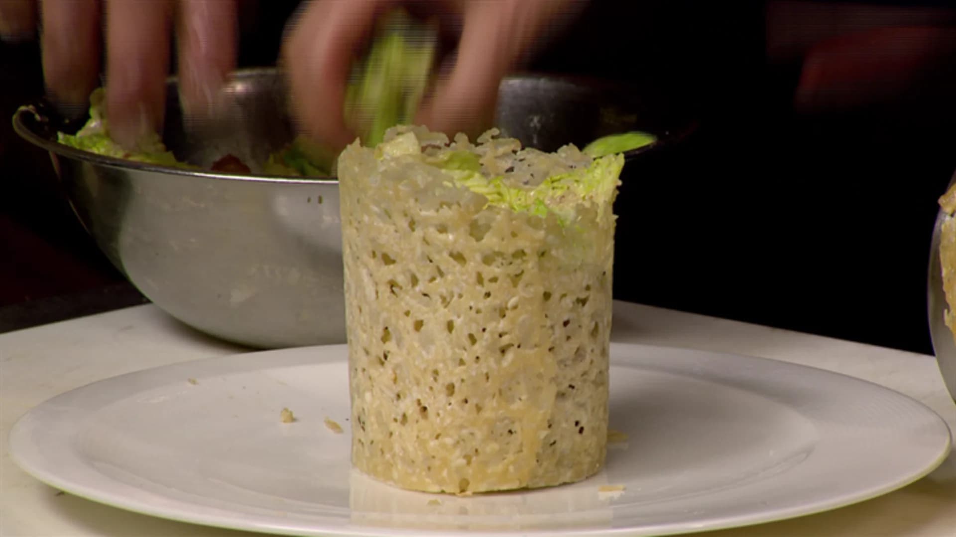 Chef's Quick Tip: Parmesan tower