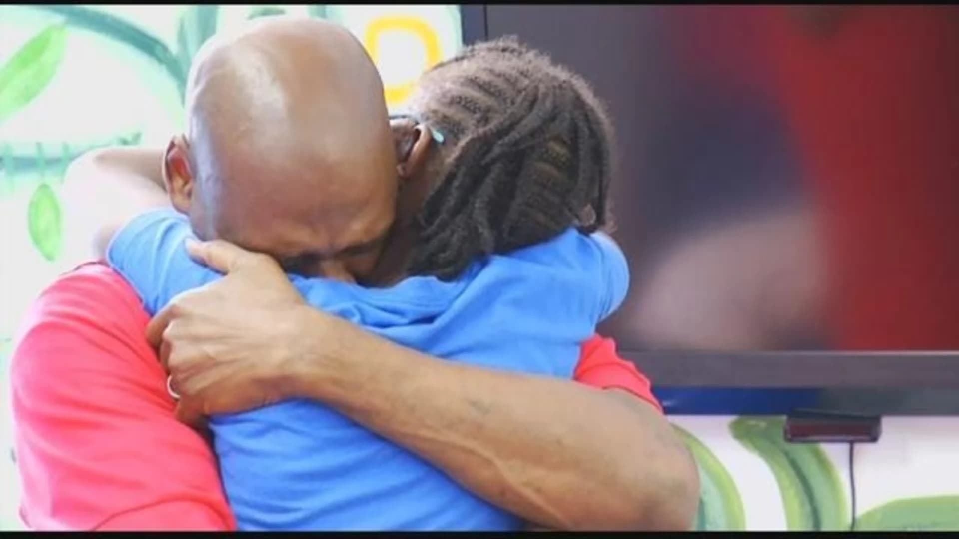 Man surprises daughter, vows to make up lost time after prison
