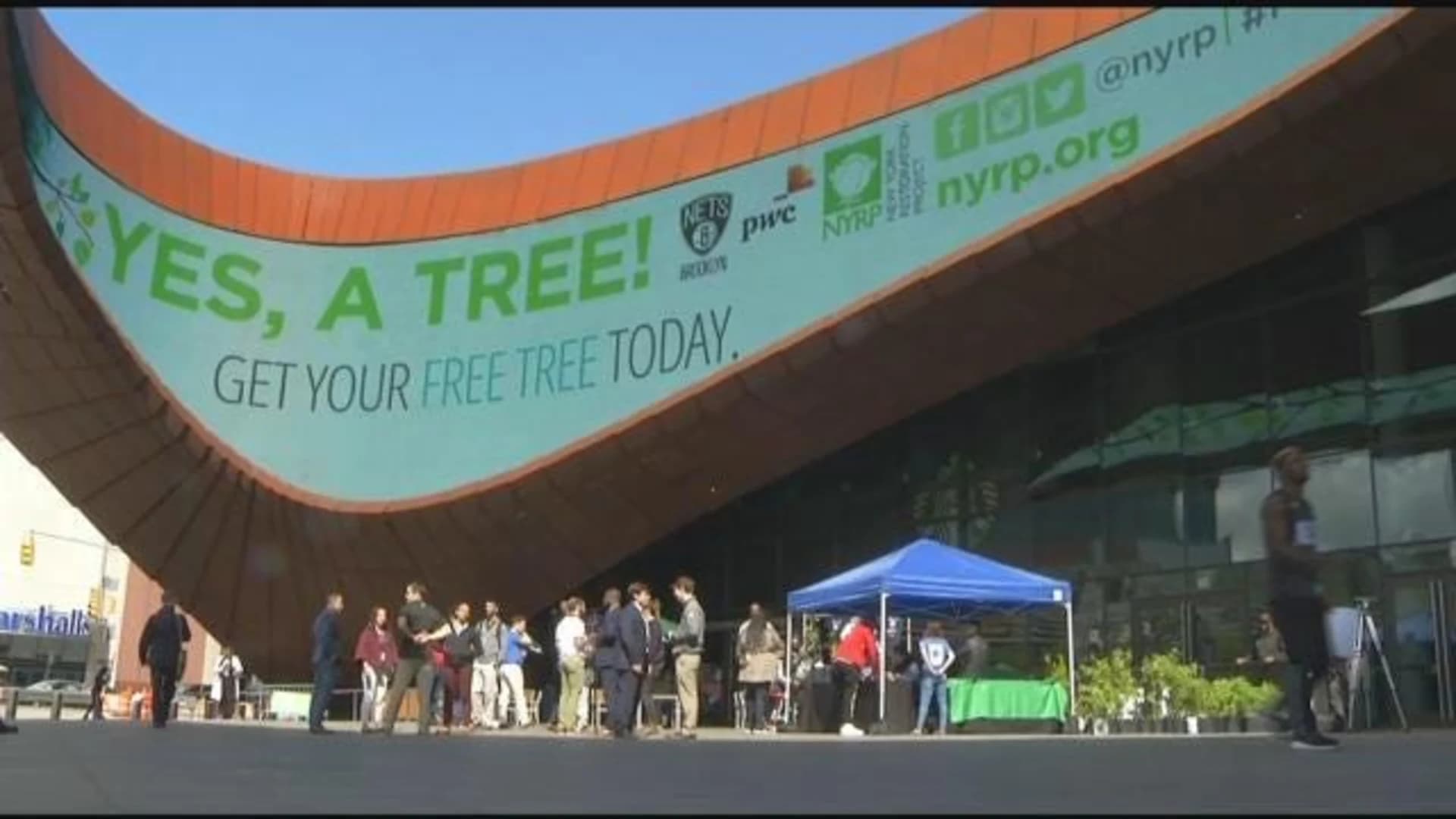 'Tree for Threes' event held with Brooklyn Nets